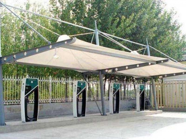 膜结构充电桩