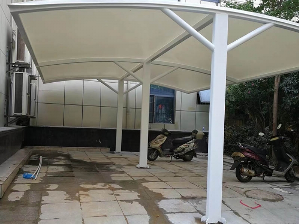 张拉膜自行车棚