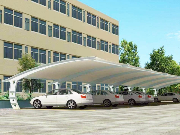 张拉膜汽车车棚